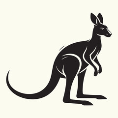 Wall Mural - Kangaroo silhouette vector illustration design