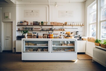 Wall Mural - Groceries shop kitchen shelf transportation.