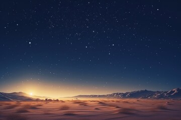 Wall Mural - landscape night panoramic outdoors.