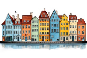 Wall Mural - Copenhagen building architecture waterfront.