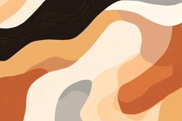 Poster - Earthy backgrounds abstract line.