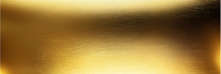 Canvas Print - Gold background, gold polished metal, steel texture