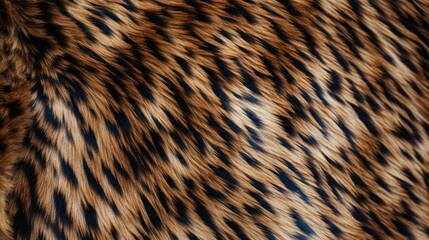 close-up of a wild animal fur pattern with intricate details of stripes and spots,