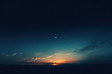 Wall Mural - dark blue sky astronomy outdoors horizon.
