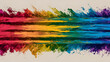 © happy - Abstract Rainbow Strokes: Vibrant strokes of color in a rainbow spectrum, creating an abstract and dynamic visual. Perfect for backgrounds, website banners, or art projects.