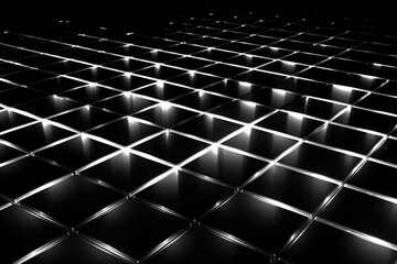 Wall Mural - Grid backgrounds technology pattern.