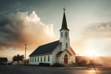 Poster - Church architecture building outdoors.