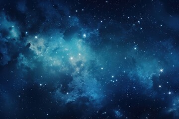 Wall Mural - blue galaxy backgrounds astronomy universe.