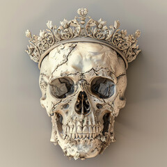 Wall Mural - A skull with crown