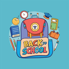 Wall Mural - Back to school vector