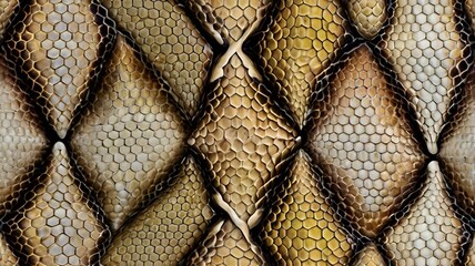 Wall Mural - snake skin texture background