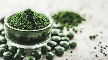 Superfood Detox: Chlorella Pills and Spirulina for Health and Wellness