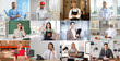 © New Africa - Confident people of different occupations, collage of portraits