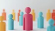 © Whitecatz - Consumer behavior analysis, interactive graphs and avatars, 3D illustration on a white background.