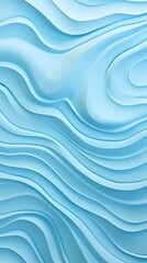 Sticker - Blue wave bas relief pattern turquoise backgrounds abstract.