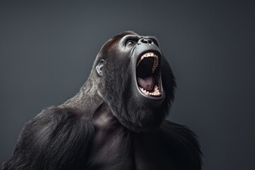 Canvas Print - An ape wildlife mammal animal.