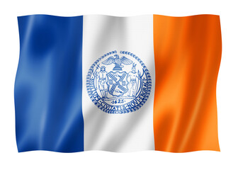 Wall Mural - New York city flag, USA