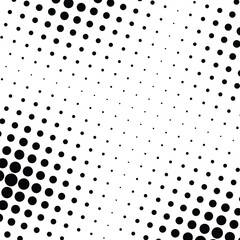 Poster - Abstract halftone dotted background. seamless pattern of black dot, halftone pop art texture for business card, poster, mock up, cover