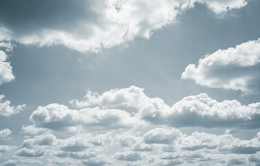 dramatic overcast sky with gray clouds forming moody and tranquil backdrop before rain, capturing th