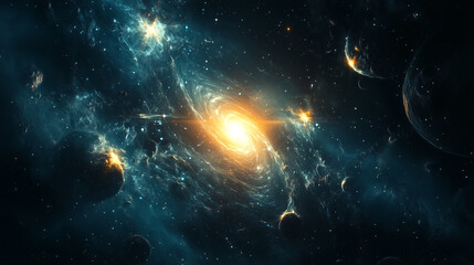 Wall Mural - galactic wonders: the beauty of space