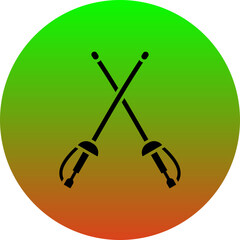 Sticker - Fencing Icon