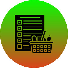 Sticker - Shopping list Icon