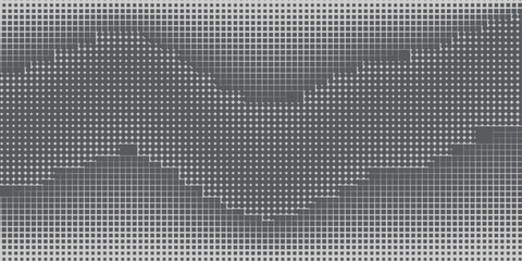 Poster - Abstract halftone wave dotted background. Futuristic twisted grunge pattern, dot, circles. Vector modern optical pop art texture for posters, business cards, cover, labels mock-up, stickers layout