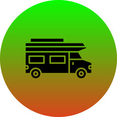 Sticker - Motor home Icon