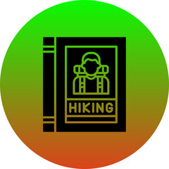 Poster - Hiking book Icon