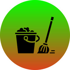 Sticker - Washing floor Icon