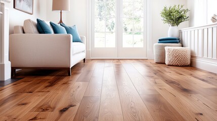 Canvas Print - Wooden Floor in Modern Living Room.