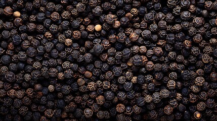 Black pepper as a background.