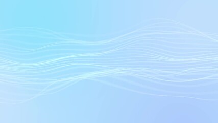 Aufkleber - Blue abstract waveform animation background concept