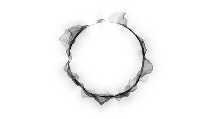 Aufkleber - Circular waveform animation background concept