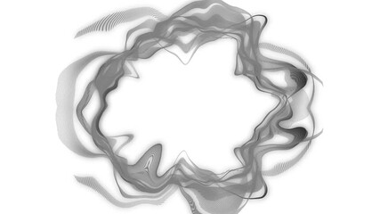 Aufkleber - Circular waveform animation background concept