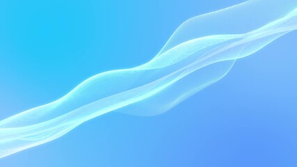 Aufkleber - Blue abstract waveform animation background concept