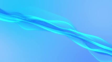 Aufkleber - Blue abstract waveform animation background concept