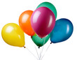 © oxie99 - bunter Luftballon, isoliert Hintergrund, Freisteller, Transparent