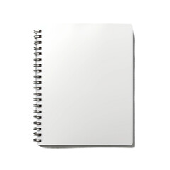 blank notebook isolated on white