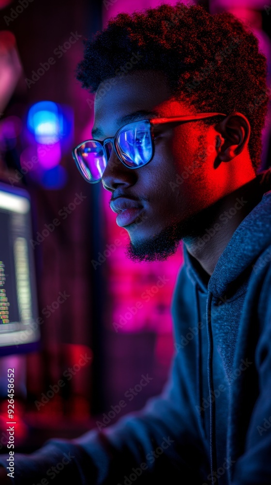 Inclusive Digital Education: African American IT Student Mastering ...