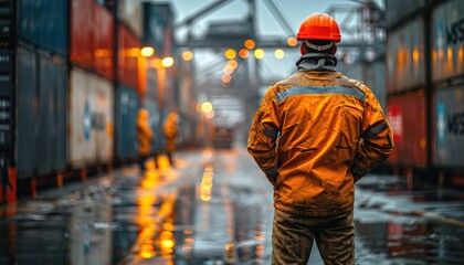 Wall Mural - worker in warehouse