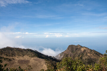 clouds over the mountains