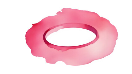 Wall Mural - A pink stain ring