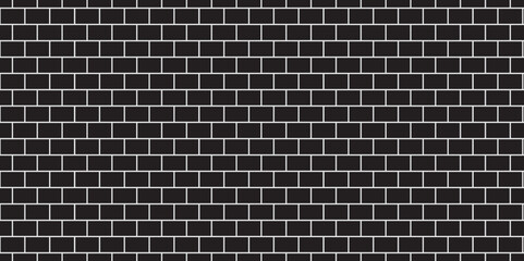 Vector black brick wall background. architecture construction stone block brick wallpaper. seamless building cement concrete wall grunge background.	
