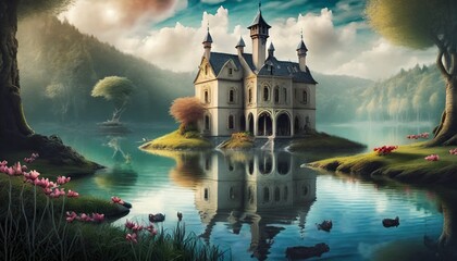 Wall Mural - fairy tale house