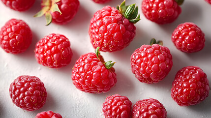 Canvas Print - Fresh, Ripe Raspberries - Perfect for Your Next Recipe or Project!