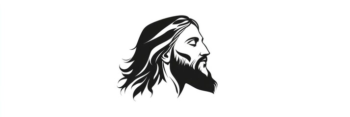 logo of jesus on white background