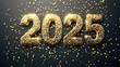 © Koplexs-Stock - Golden Glitter 2025 with Confetti