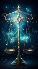 Libra Zodiac Horoscope Sign AI Artwork