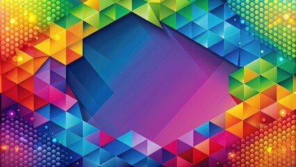 Wall Mural - Abstract background with geometric shapes and vibrant colors, abstract,background, geometric, shapes, vibrant, colors